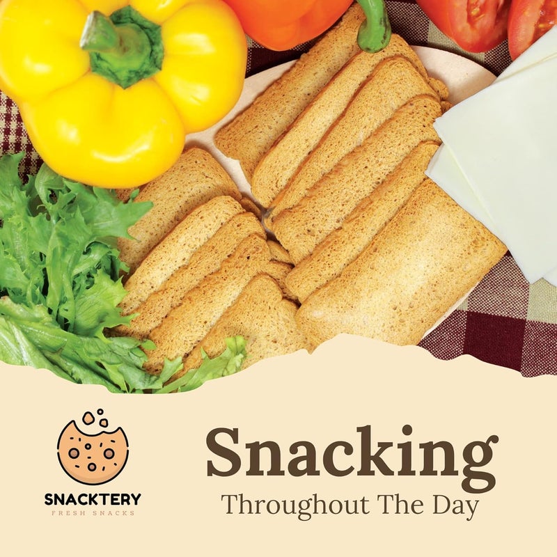 Snacktery Original Melba Toast Crackers - 7 Oz, Pack of 2 - Image 5